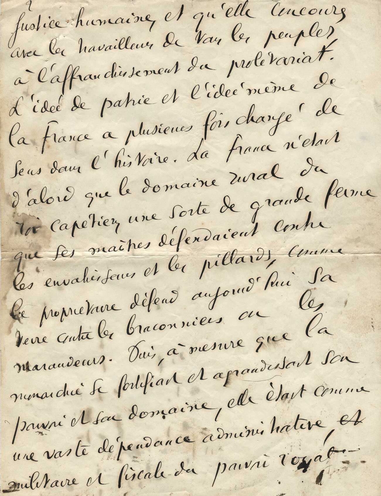 JAURES Jean - Manuscrit autographe signé.